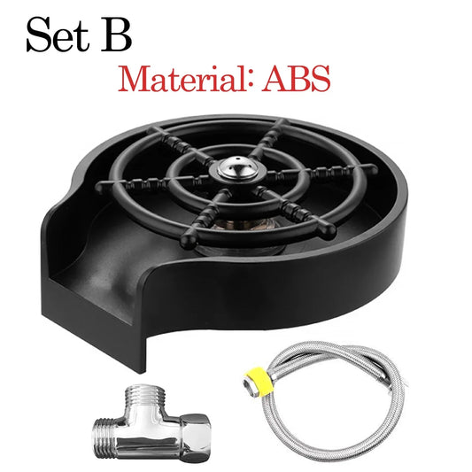 Faucet Glass Rinser High Pressure Cup Washer For Kitchen Sink Glass Beer Coffee Milk Tea Cup Cleaner Bar Accessories Clean Tool