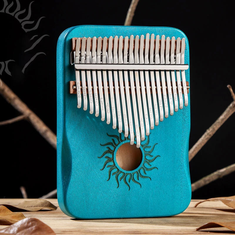 Hluru 21 Key Maple Kalimba 17 key Thumb Piano Portable Finger Piano for Beginner Mbira Gift for Kids Adults