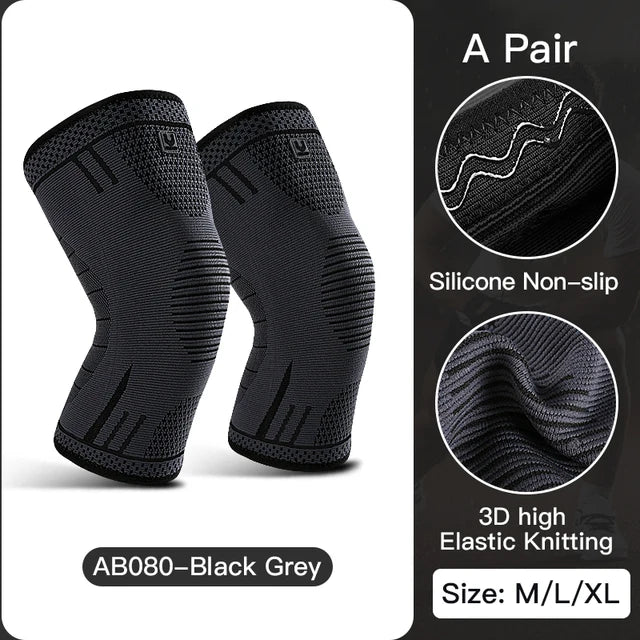 1 rodillera de compresión elástica y transpirable para gimnasio, baloncesto, voleibol y correr.