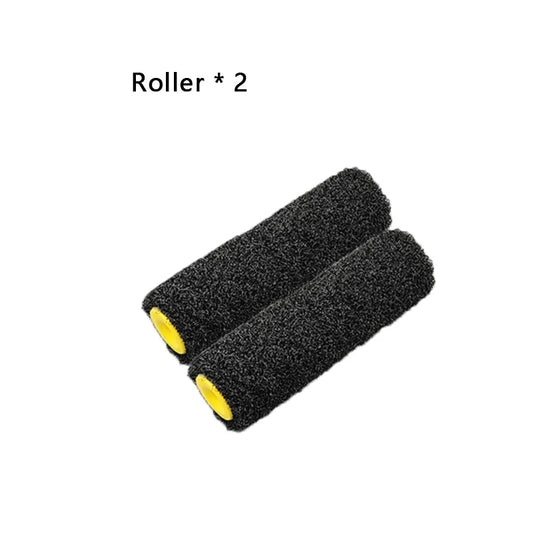 9-Inch Black Fiber Roller Brush for Putty Application, Wall Art Texture - Home Decor DIY Tool, 9inch, Black, Fiber Brush, Roller,