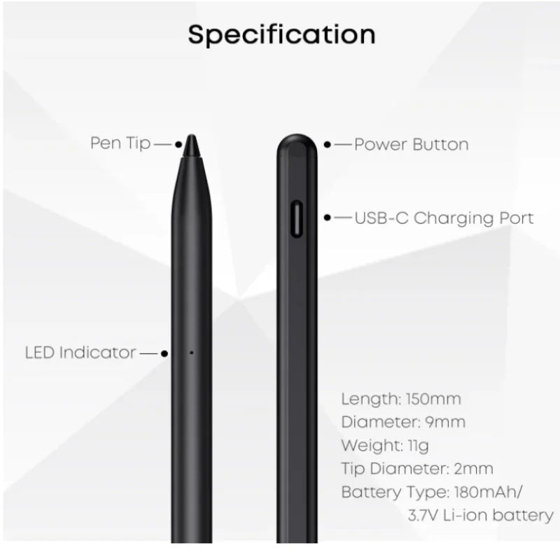CHUWI H8 Stylus Pen for Touch Screens, Universal Active Stylus Pen for Hipad XPro, Hipad Max, UBook X, FreeBook, MiniBook X, iOS