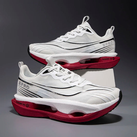 2025 New Men's Sneakers Thick Bottom Cushioning Running Shoes Athletic Training Carbon Plate Jogging Shoes Women's Tennis Shoes