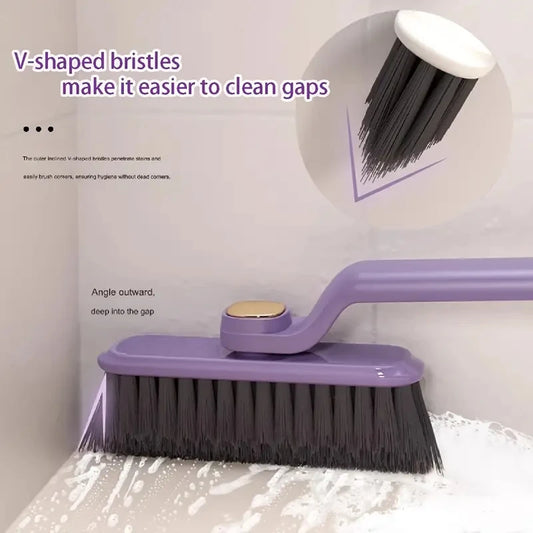 Cepillo multiusos para limpiar huecos de baldosas de baño, cepillos giratorios para grietas con cerdas resistentes y sin rebabas, suministros de limpieza