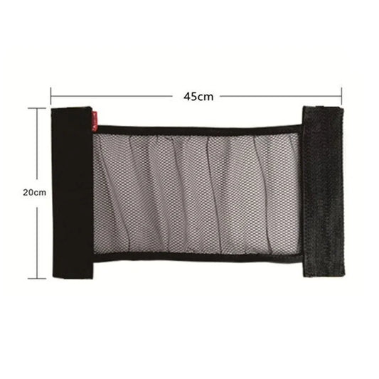 Car Back Rear Trunk Storage Mesh Fixed Straps Car Interior Organizer Extinguisher Storage Net Seat Back Fixing Bag