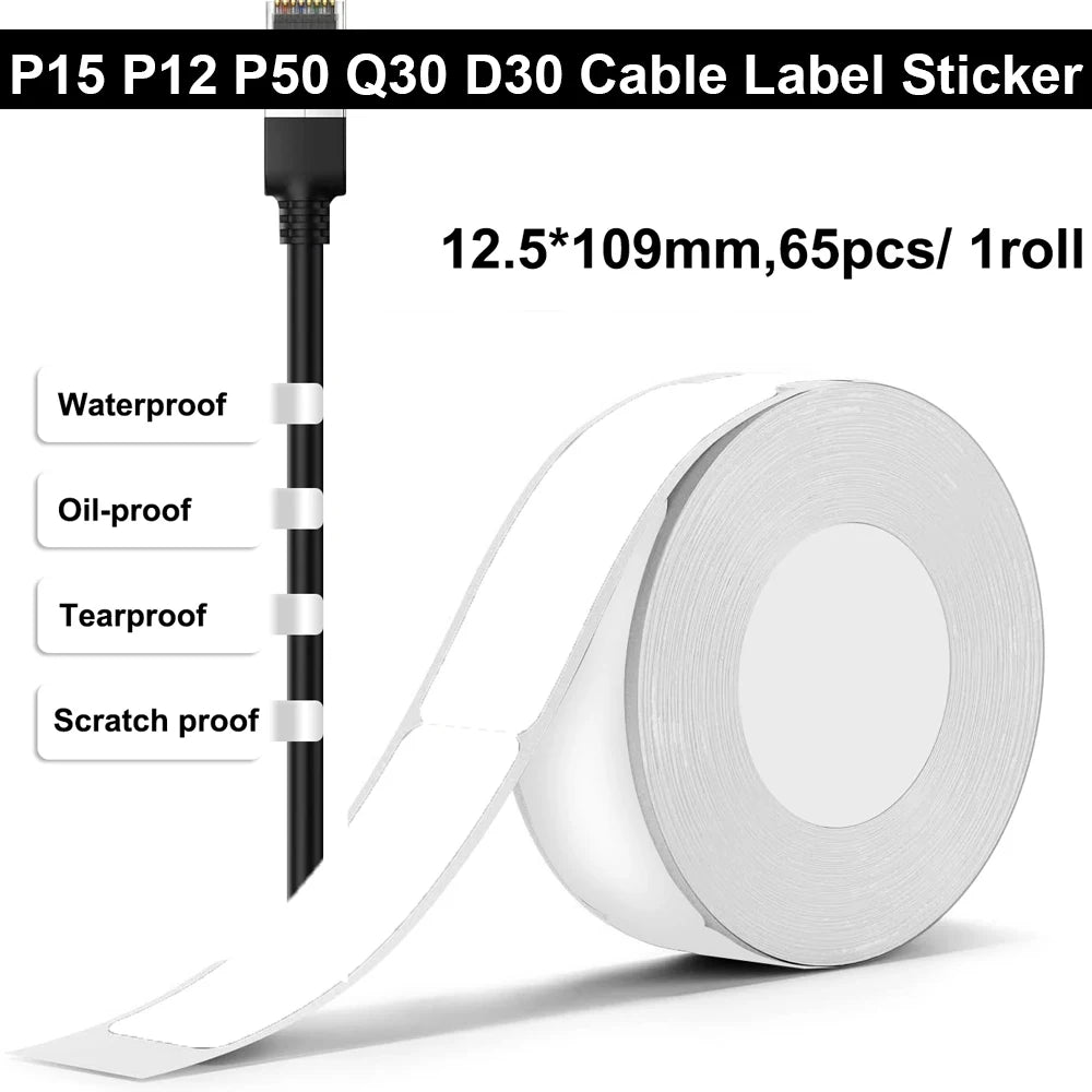 Phomemo D30 Q30/31 Mini Label Printer Paper Printing Label Waterproof Oilproof Scratch-Resistant Price Label Laser Sticker
