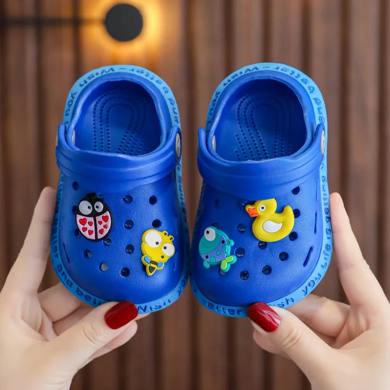 Children's Sandals and Slippers Cartoon Soft Sole Anti Slip Children's Shoes Girls' Indoor Home Shoes Boys' Sandals Kids Shoes