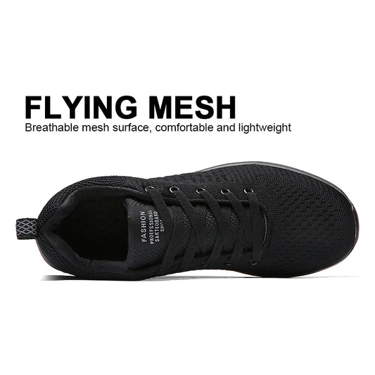 Zapatillas de deporte para hombre, informales, transpirables, ligeras y de punto, para correr y caminar