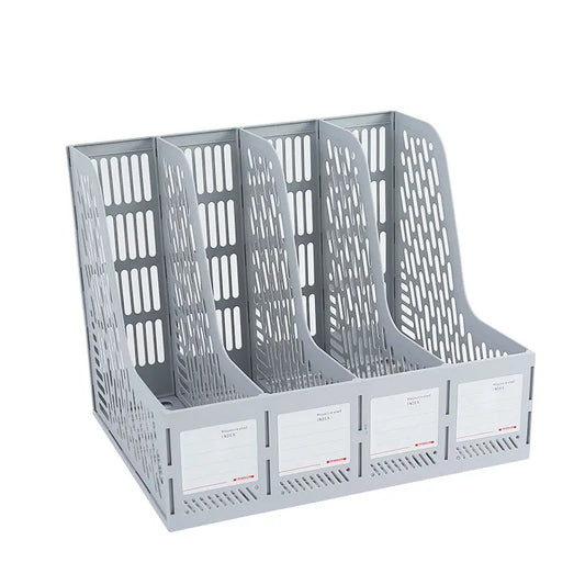 1 pcs, thickened file rack, file frame, quadruple file seat, simple data basket, shelf, file basket, office use, student use