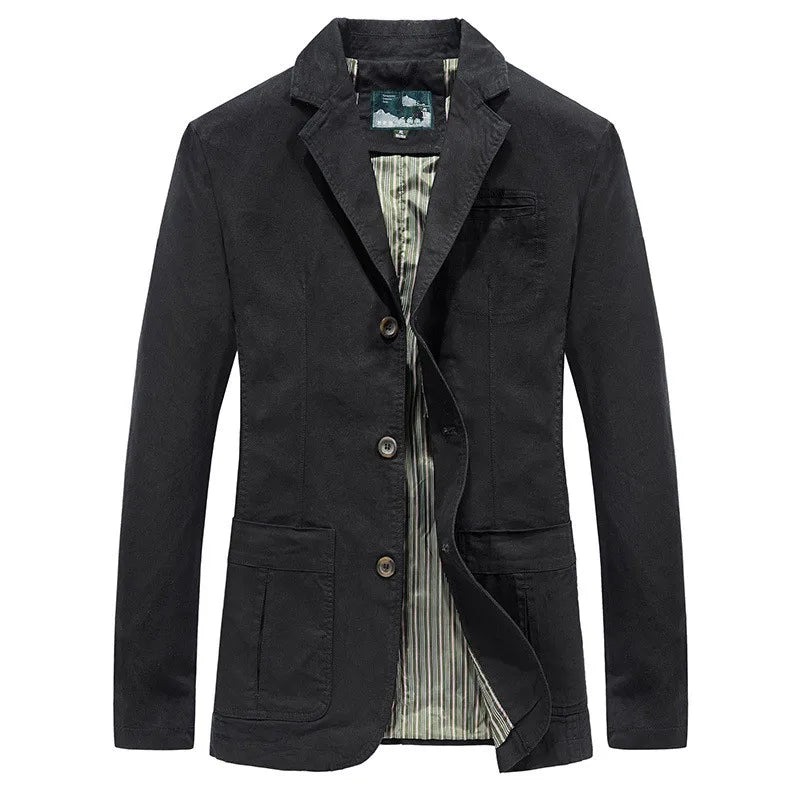 Chaqueta militar de primavera y otoño 2021 para hombre, abrigo informal de algodón lavado, chaqueta de bombardero del ejército para hombre, ropa de abrigo tipo cargo de talla grande