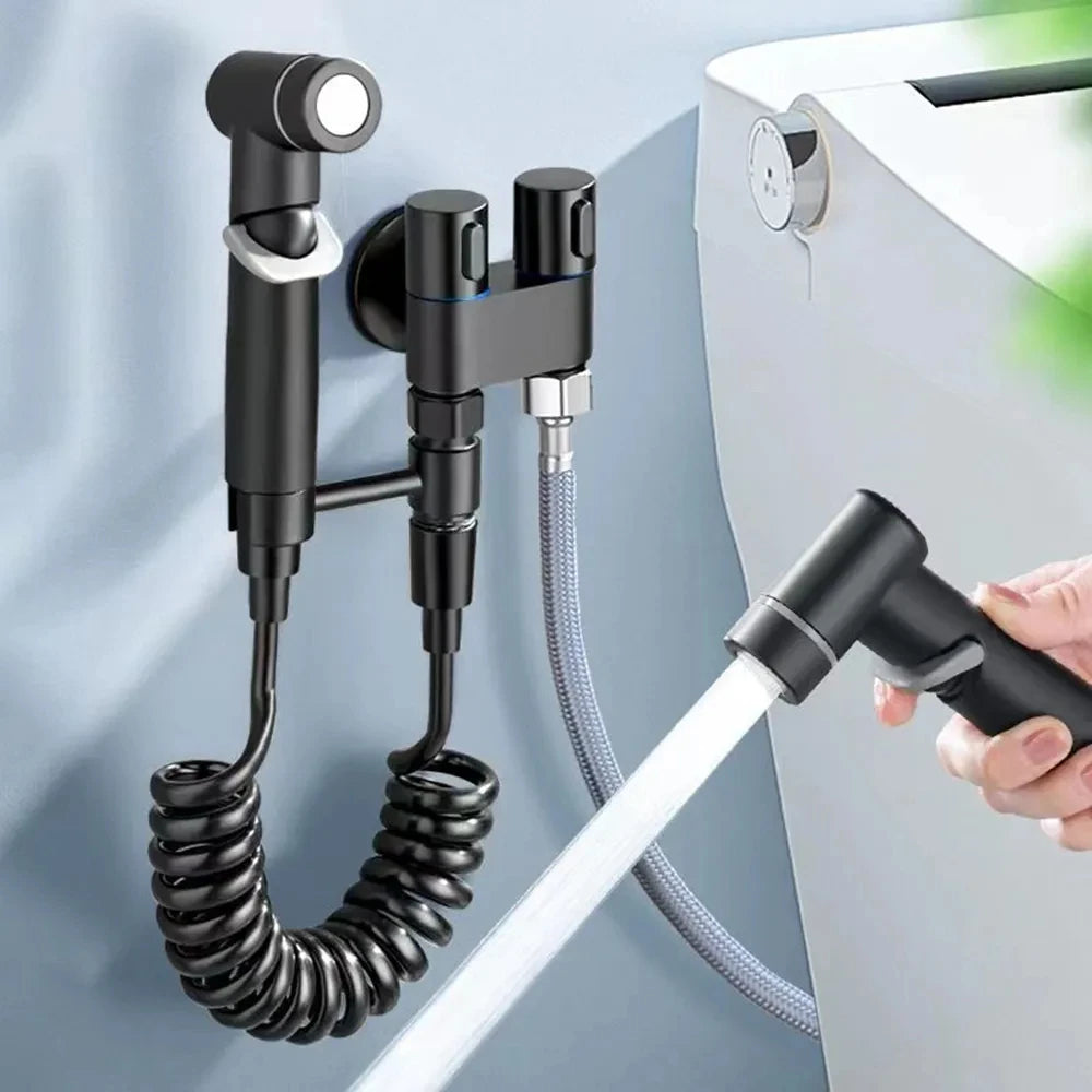 Toilet Cleaning Bidet Toilet Sprayer Set Cold Water Portable Bidet Toilet Accessories Handheld Bathroom Wash Anal Douche