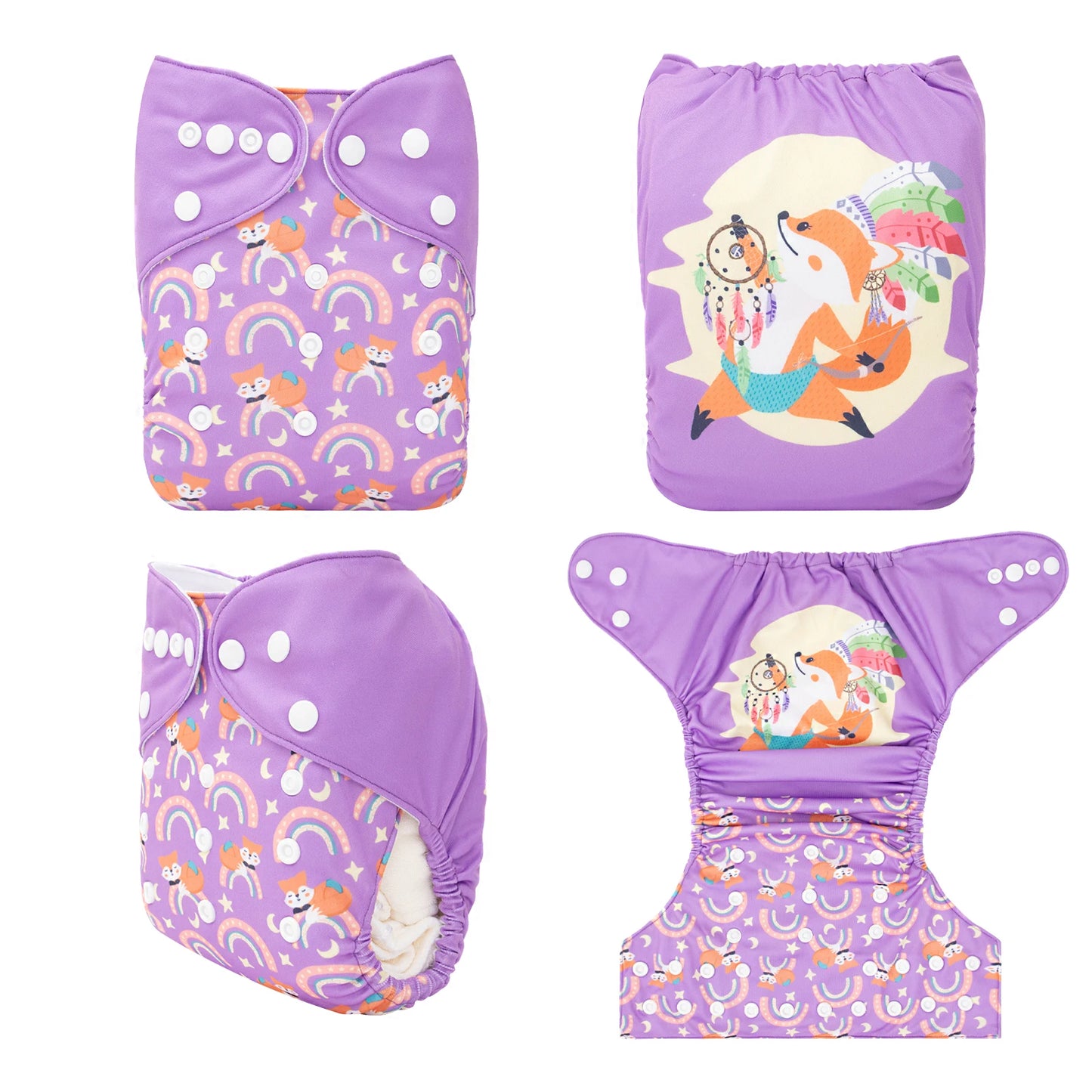 U Pick ALVABABY Digital Position Baby Cloth Diaper Reusable Baby Cloth Nappy with 1pc Microfiber Insert