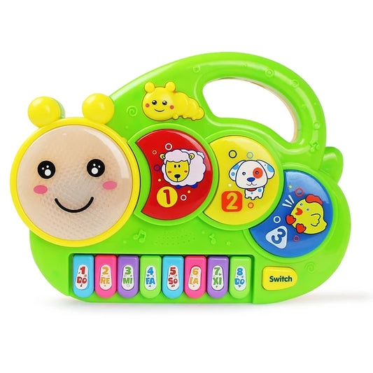 Cartoon Piano Keyboard Game for Kids Electronic Toy Multifunctional Animal Sound Flashing Light Baby Instrument Educational Toys Gift