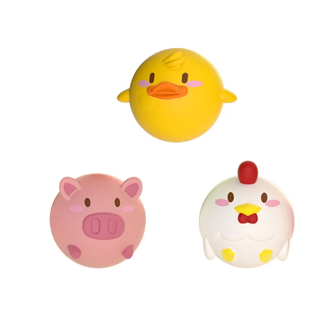 LED Light Up Brinquedos para crianças Brinquedo de banho de animais fofos Flutuador de borracha macia Pato luminoso de indução para natação Presentes engraçados
