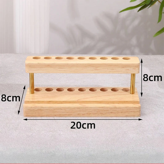 1PC Walnut Wood Multifunction Desk Organizer - Pen Holder, Phone Stand & Storage Solution for Office and School