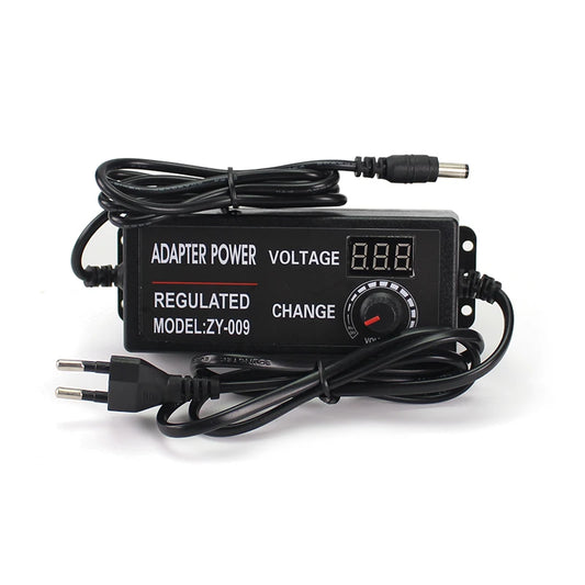 AC DC Adjustable Adapter 12V Volt LED Display Screen Power Supply 220V TO 3V 5V 9V 12V 24V 36V With DC Jack Connector Plug