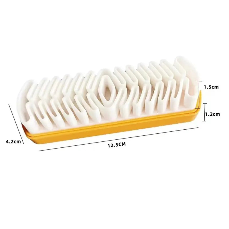 Cepillo de limpieza para asientos de coche, para limpiar piezas interiores, gamuza, piel de ciervo, telas de felpa, cuidado de la belleza, herramienta limpiadora.