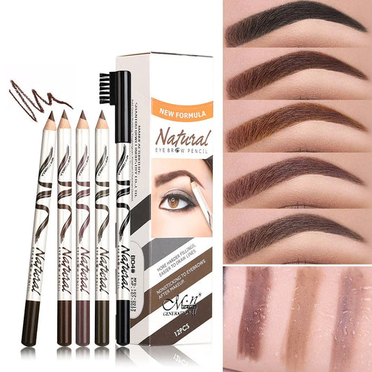 Makeup Menow Eyebrow Pencil Eyebrow Marker Waterproof Eyebrow Tattoo for Eyebrows 5 Colors Enhancer Dye Tint Pen Long Lasting