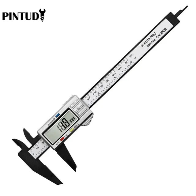 1PC Plástico Vernier Caliper Display Digital Caliper Mini Text Play Caliper Estudante Vernier Régua 0 a 150mm Ferramenta De Medição