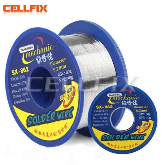 Fundente MECÁNICO SX-862 de 60 g, resistente a altas temperaturas, para alambre de 0,3-1,8 mm, de alta pureza, respetuoso con el medio ambiente, herramientas de alambre de estaño.