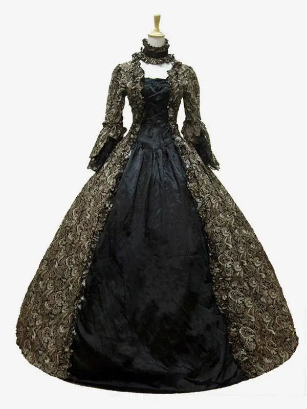 18th Century Medieval Gothic dress Renaissance LACE Dress Masquerade Costume Ball Gown vestido Dresses Plus size S-XXXXXL