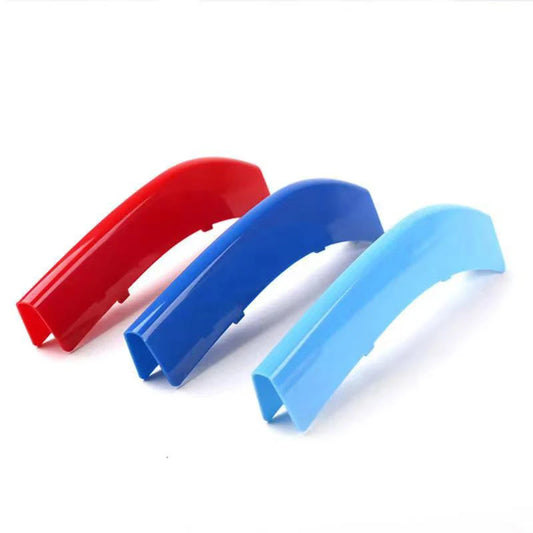 Lote de 3 pegatinas decorativas para rejilla de coche, para BMW E46, F30, E90, Serie 3, accesorios para BMW.
