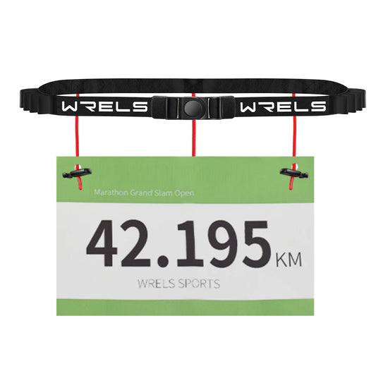 WRELS Outdoor Running Waist Belt Unisex Triathlon Marathon Race Number Belt Running Outdoor Sports Gym Fitness Sport Accessories
