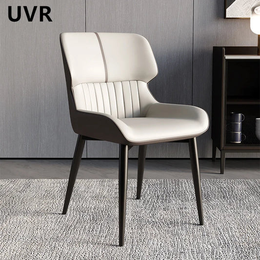 UVR Light Luxury Exquisite Dining Chair Nordic Modern Simple High-grade Cushion Thickened Comfortable Backrest Chair Household
