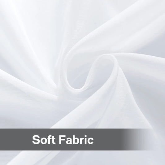 Sheer Curtains for Bedroom Windows Casual Solid White Yarn Tulle Curtain for Nursery/Living Room Kitchen Window Treatments