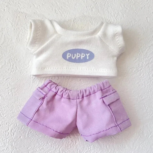 For Labubu Doll Clothing Multi piece clothing combination 17cm Clothing Shoes Doll DIY Accessories Training Sitting Party Game