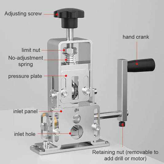 Pelacables portátil, herramienta manual para pelar cables de 1 a 25 mm, máquina peladora eléctrica con manivela y taladro eléctrico manual.
