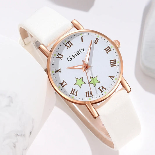 1Pcs GAIETY Minimalist Style Dial Watch Paired With A Couple's Casual Quartz Watch Is The Perfect Gift For Her (No Box)