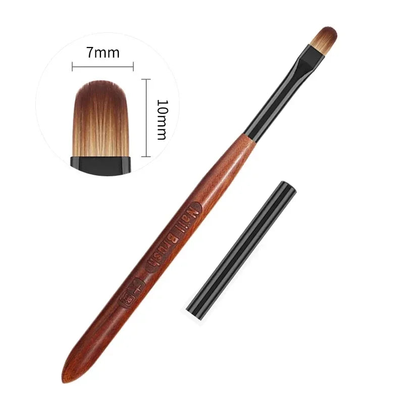 Triangular Nail Art Brush Pen 3D Tips Pattern Phototherapy Acrylic Nail Brush UV Gel DIY Manicure Tools Wood Handle Nail Brushes