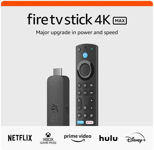 All-New Amazon Fire TV 4K MAX, Android TV Box, Netflix 4K Streaming stick with wifi 6E.16GB Storage (Without Batteries)