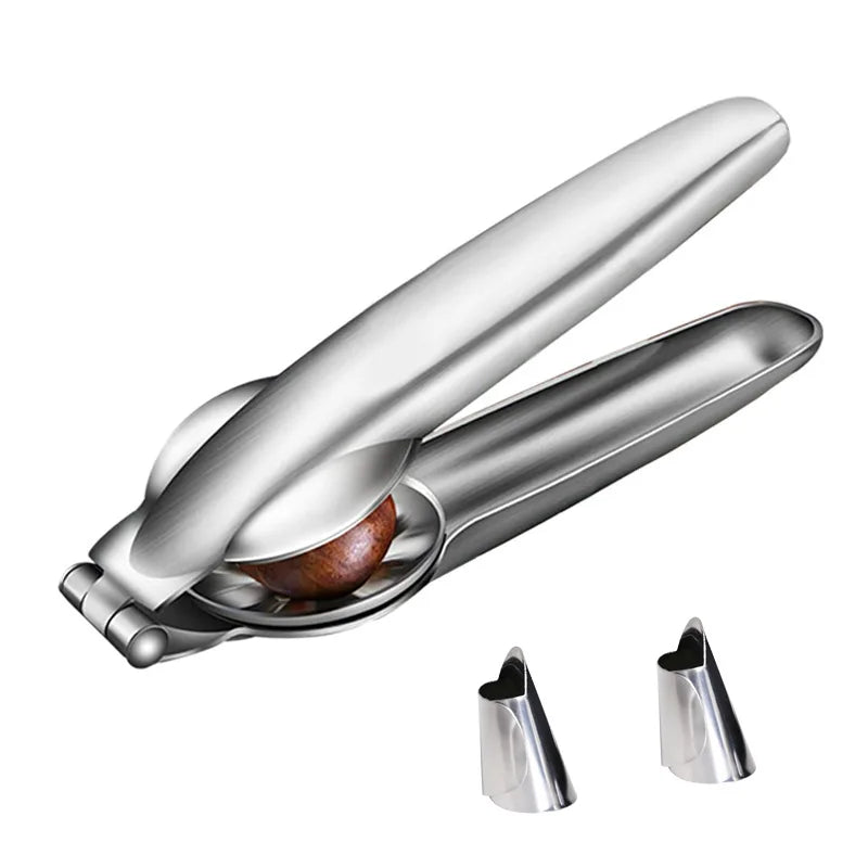 Abridor de cascanueces con pinza para castañas, pelador de nueces, cascanueces de nueces, desgranador, accesorios de acero inoxidable para alicates, herramientas y gadgets.