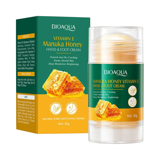 BIOAOUA Vitamin E Manhuka Honey Hand & Foot Cream, Used To Moisturize Hands and Feet, Making The Skin Elastic