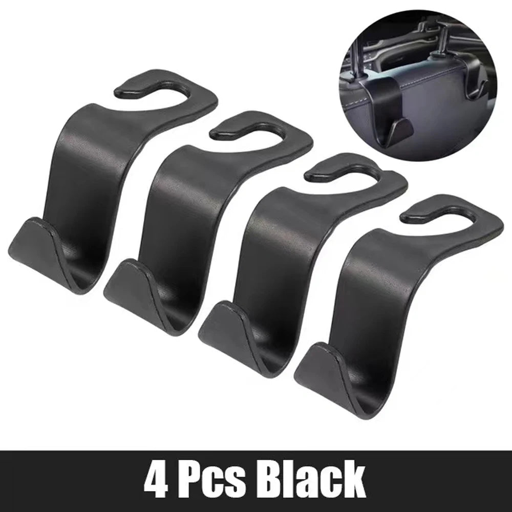 1/2/4Pcs Universal Auto Seat Headrest Hook Storage Hanger Car Vehicle Back Seat Organizer Holder Clip Car Interior Accessories
