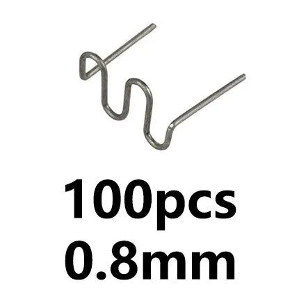 100-600 clavos de soldadura para reparación de plástico de automóviles, reparación de parachoques de coche, clavos ondulados precortados, máquina de soldadura con grapadora caliente.