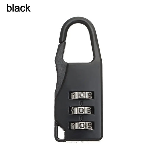 Bags Baggage Door Padlock 3 Dial Digit Combination Secret Safe Code Password Locks Bookbag Anti-theft Backpack Zipper Padlock