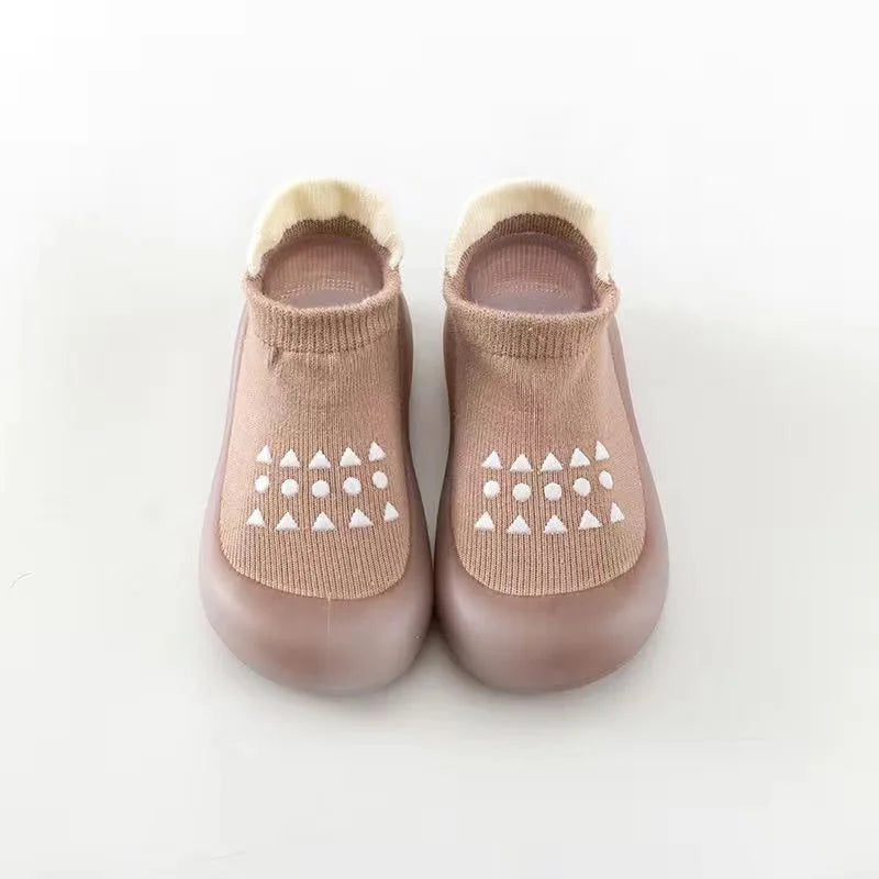 Summer New Combed Cotton Anti slip and Breathable Children's Soft Sole Shoes Baby Walking Shoes Mesh Faced Baby Floor Socks