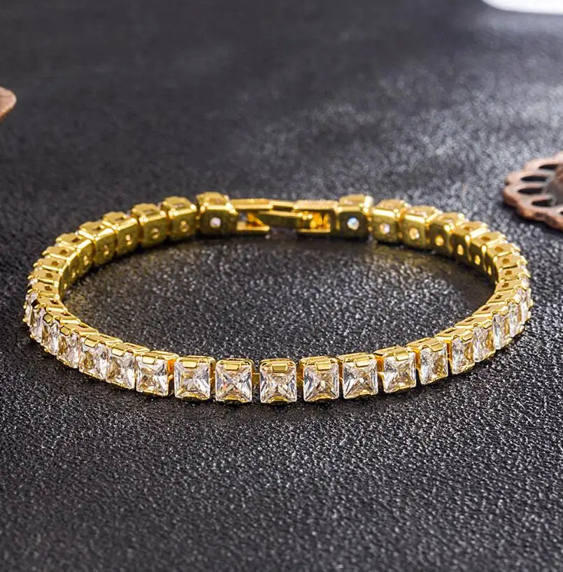Pulsera de tenis de moissanita auténtica de 3 mm D VVS, con brillo de diamante, sólida S925, joyería para boda, regalo para mujer.