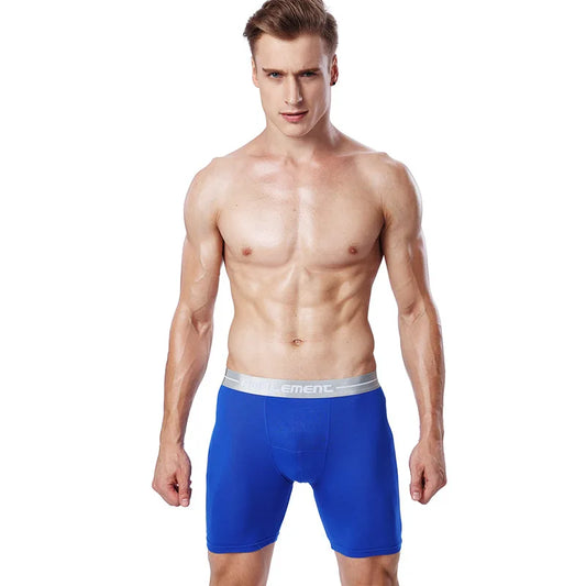 Large Size XL-7XL Men's Boxers Shorts Modal Underwear Man Breathable Pouch Panties Middle Long Leg Underpants Male Cueca Hombre