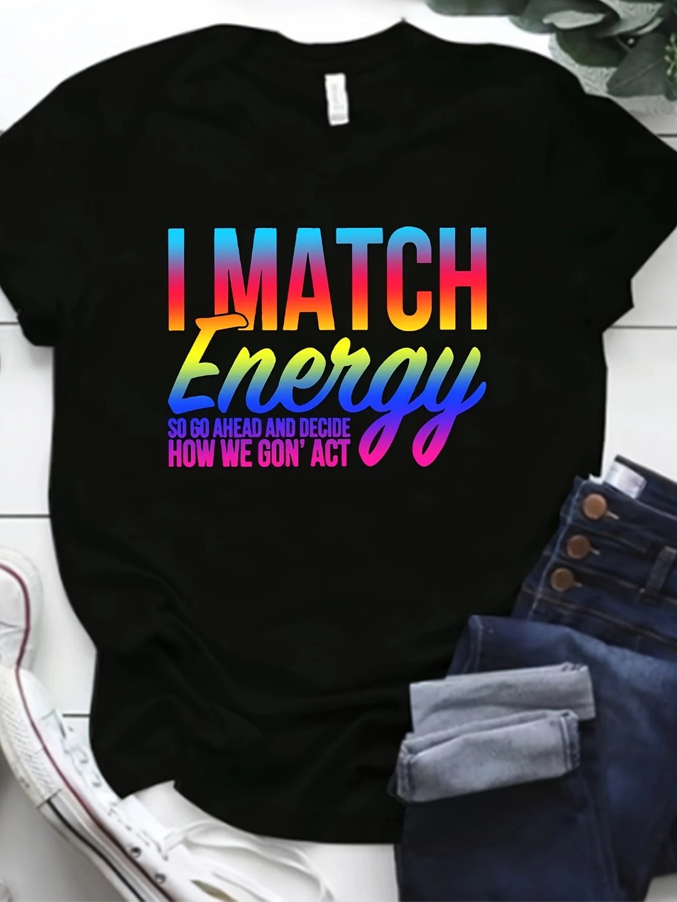 Carta camiseta estampada para mulheres, gola redonda, manga curta, roupas casuais, plus size