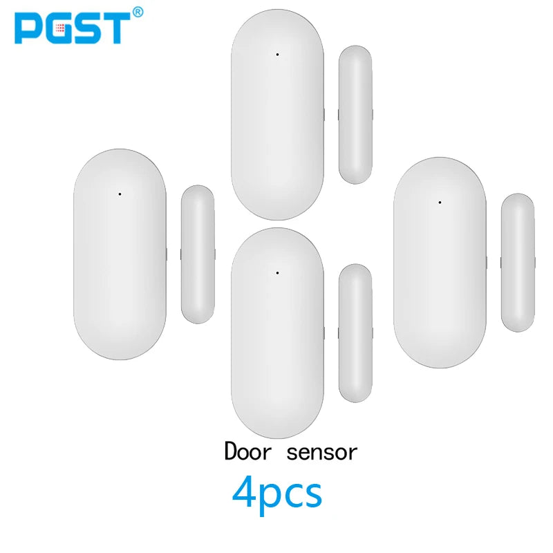 PGST door sensor, intelligent home door and window security detection, door opening alarm, 433MHz door detector, used to detect