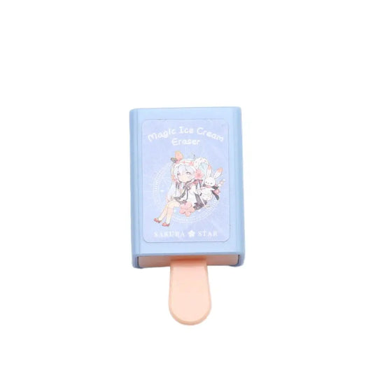 Cartoon Cute Kawaii Magic Ice Cream Rubber Eraser Novelty Stationery Office School Supplies
