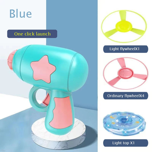 Juguetes para cachorros y gatos, pistola con volante, frisbee, giroscopio, entretenimiento para mascotas, producto divertido para disparar, accesorios de entrenamiento para perros