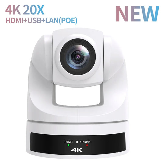 Runpu 4K30fps 20X Optical Zoom AI-Tracking Ptz HDMI Camera LAN POE Live Streaming Broadcast Video Conference System Camera