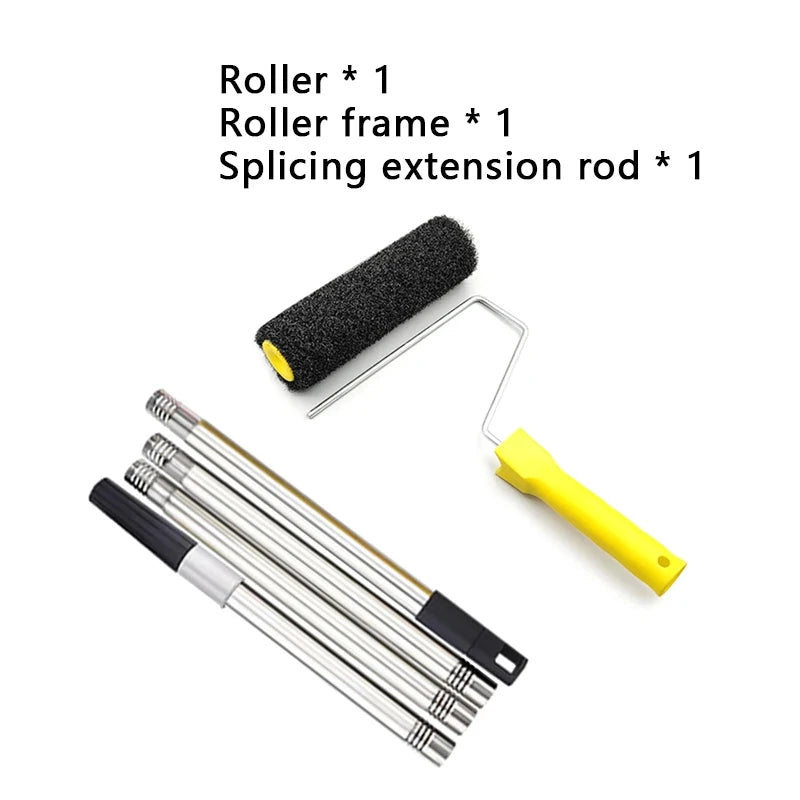 9-Inch Black Fiber Roller Brush for Putty Application, Wall Art Texture - Home Decor DIY Tool, 9inc, Black, Fiber Brush, Roller,