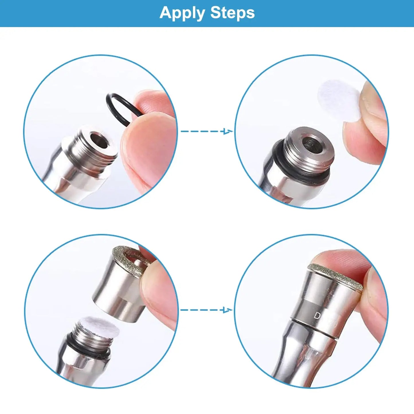 150 almohadillas de microdermoabrasión facial con filtros de algodón de diamante de 10 mm de repuesto para máquina de microdermoabrasión.