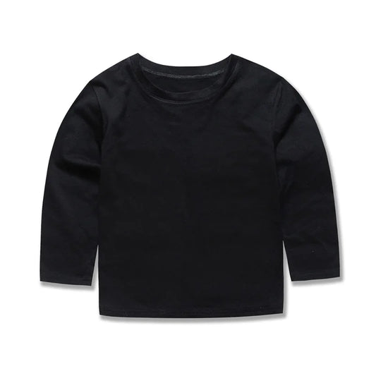 Boys Girls T Shirt Long Sleeves 1 to 2 3 4 5 6 7 8 9 10 11 12 13 14 Years 100% Cotton Toddler Boy Shirts for Teens Girl Clothes