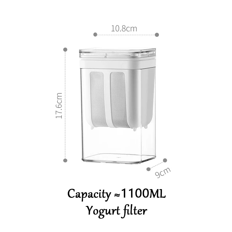 Greek Yogurt Maker Yogurt Filter Stainless Steel Strainer Whey Separation Tools Cheese Moisture Seperator Kitchen Accessories
